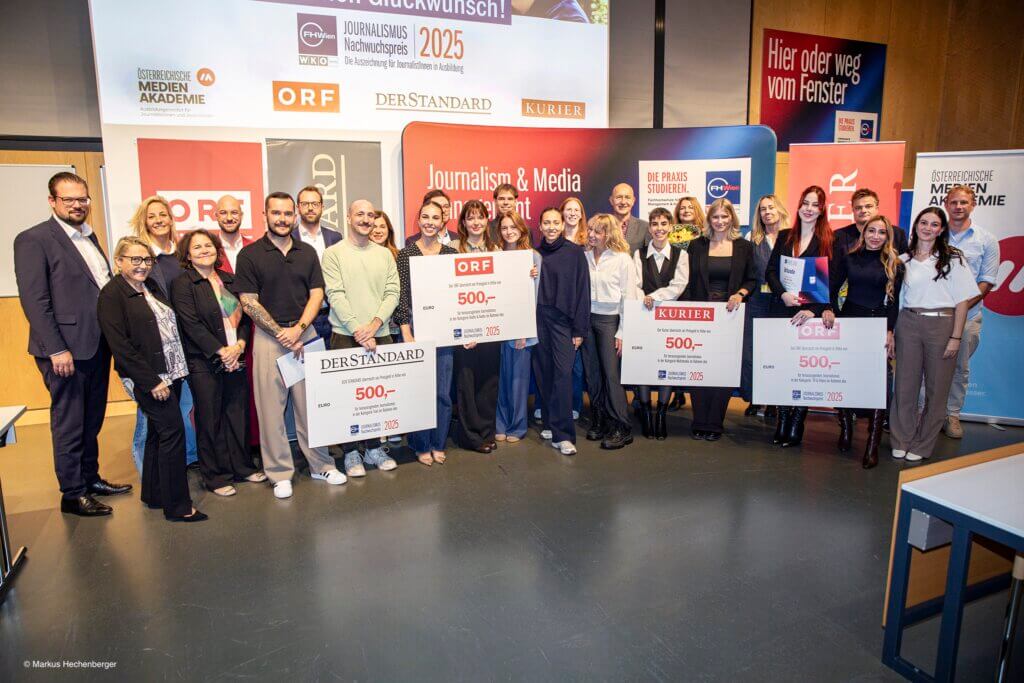 Preisträgerinnen und Preisträger des Journalismus Nachwuchspreis 2025